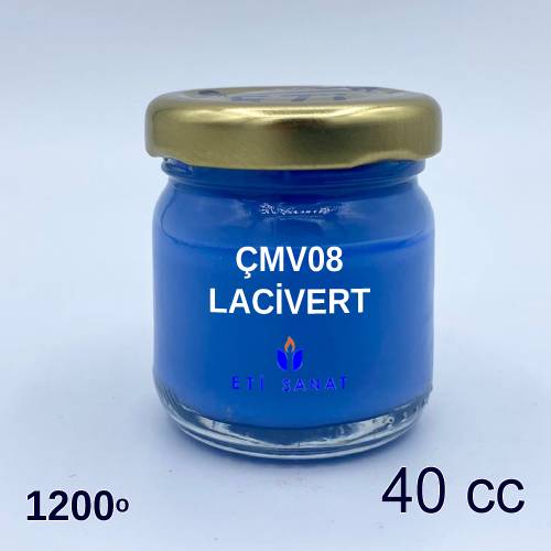 ÇMV08 - UNDERGLAZE DECORATIVE PAINT NAVY BLUE 900-1200 Degrees ELEGANCE