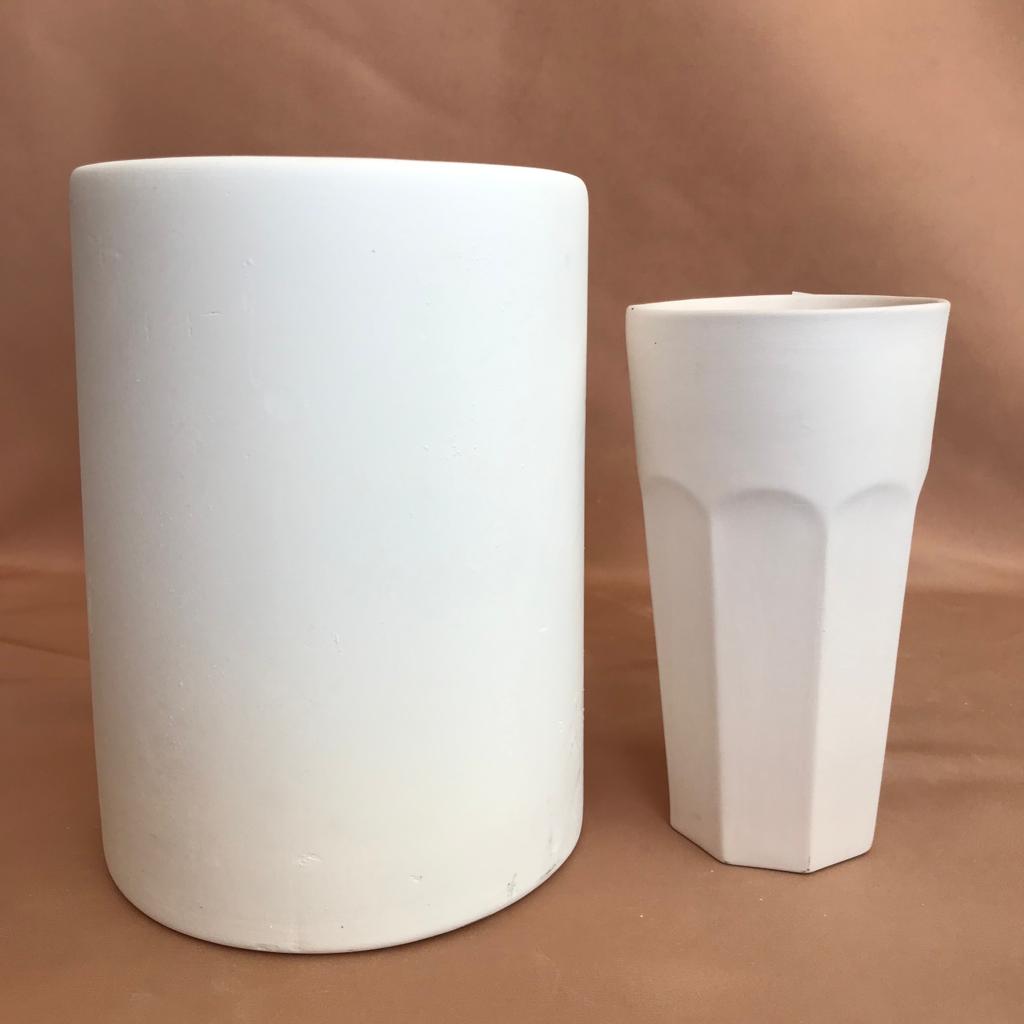 EK056 HANDLELESS MUG PLASTER MOLD for SLIP CASTING