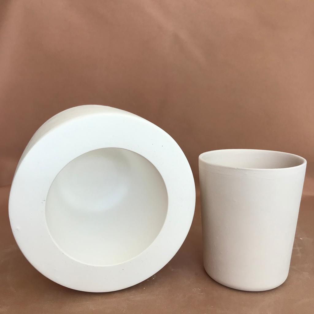 EK071 PLASTER MOLD ROUND BASED CONICAL CUP MOLD