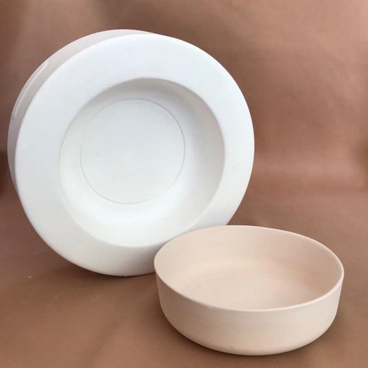 Byllstore 2-Pack Pottery Molds, Create Bowls & Plates, Includes 4.5 and  6.5 Ceramic Top Forms
