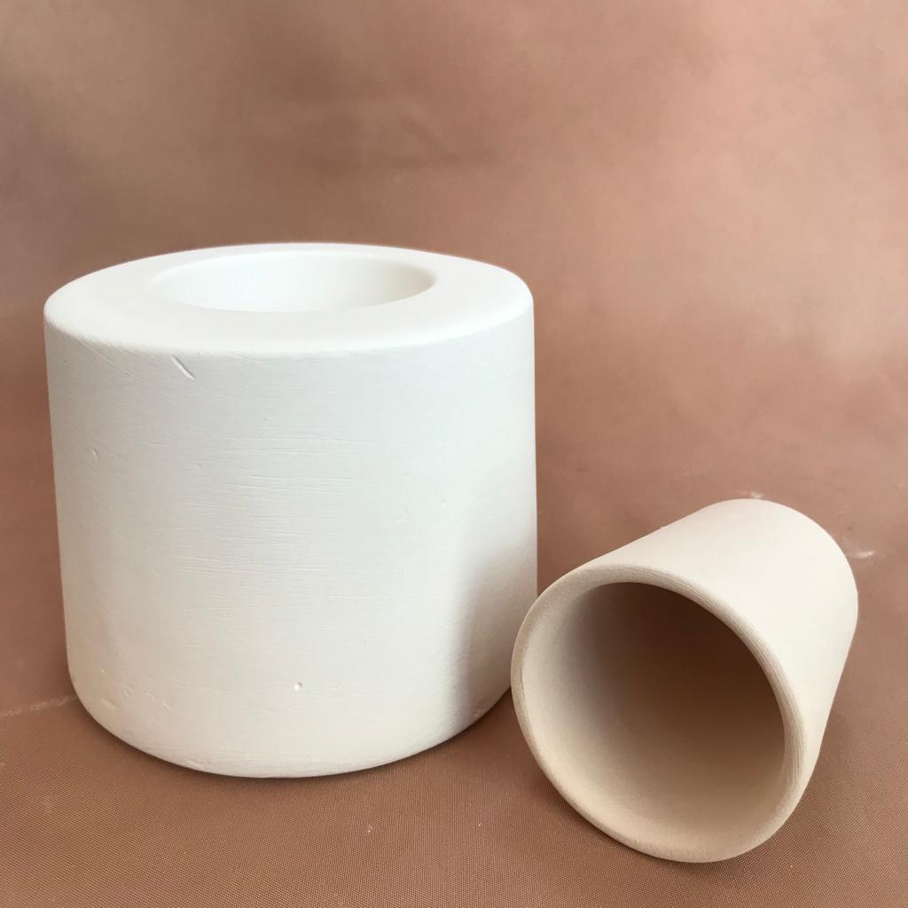 EK079 HANDLELESS CUP PLASTER MOLD for SLIP CASTING