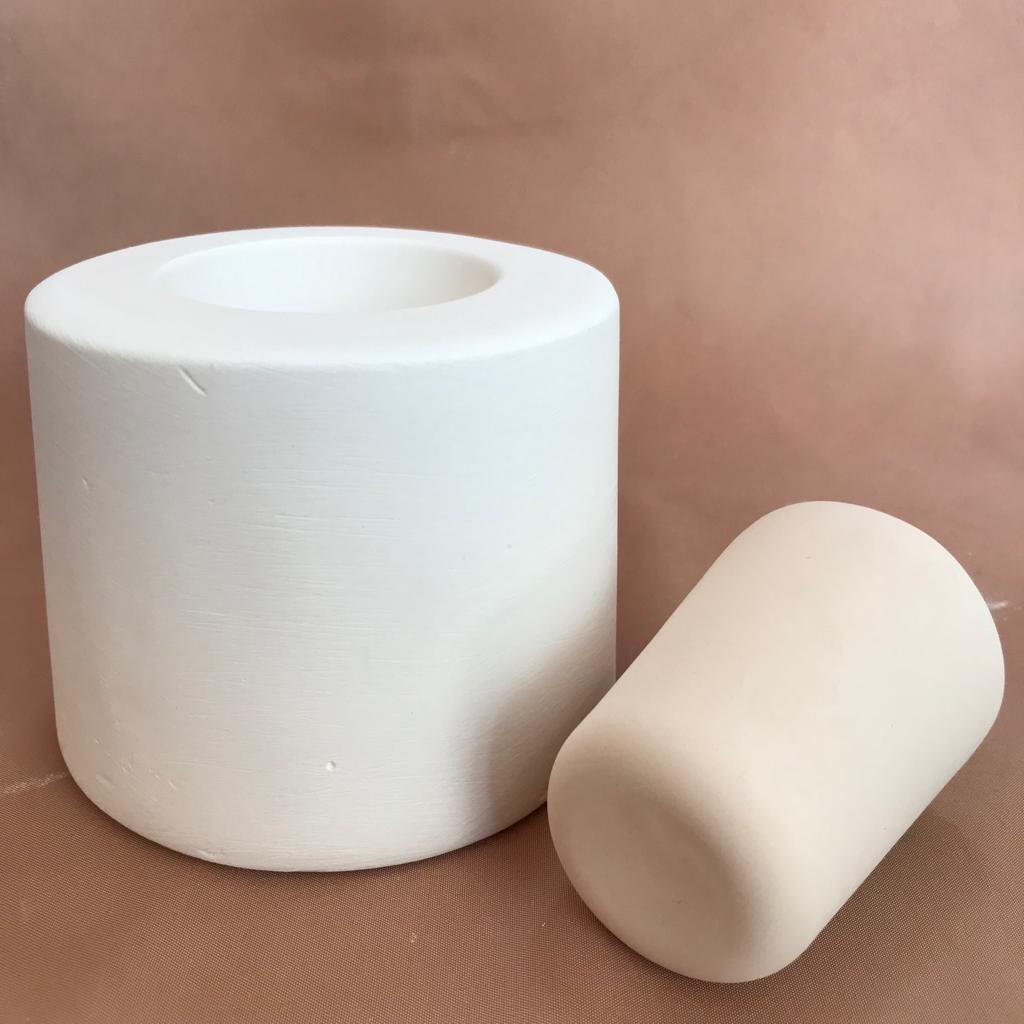 EK079 HANDLELESS CUP PLASTER MOLD for SLIP CASTING