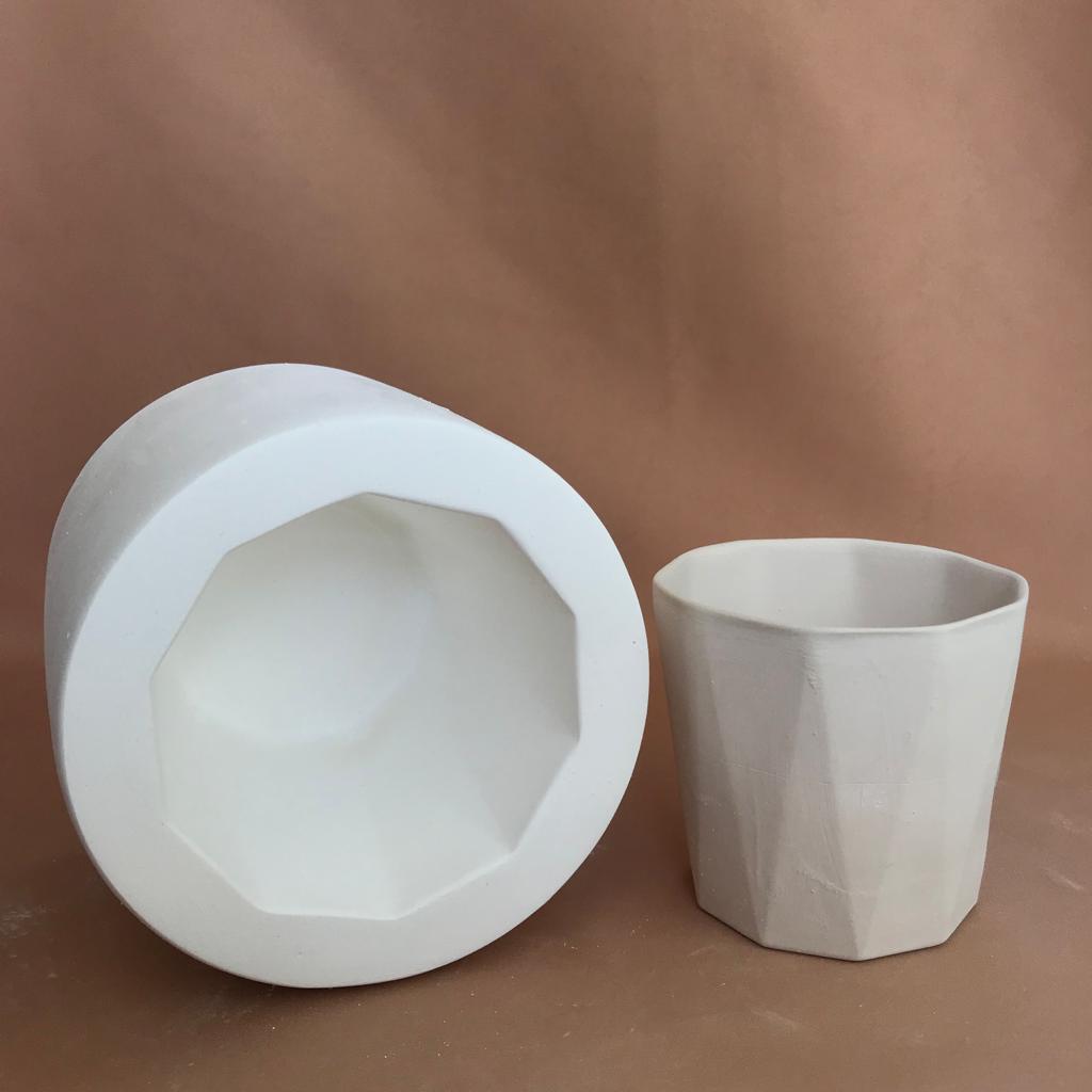 EK022 HANDLELESS MUG PLASTER MOLD for SLIP CASTING MOLD MAKING CERAMIC –  Eti Ceramic Store