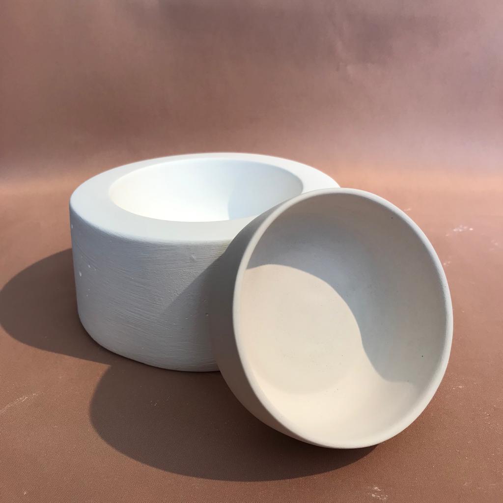 EK106 - Rim Glazed Footed Mini Bowl Casting Mold