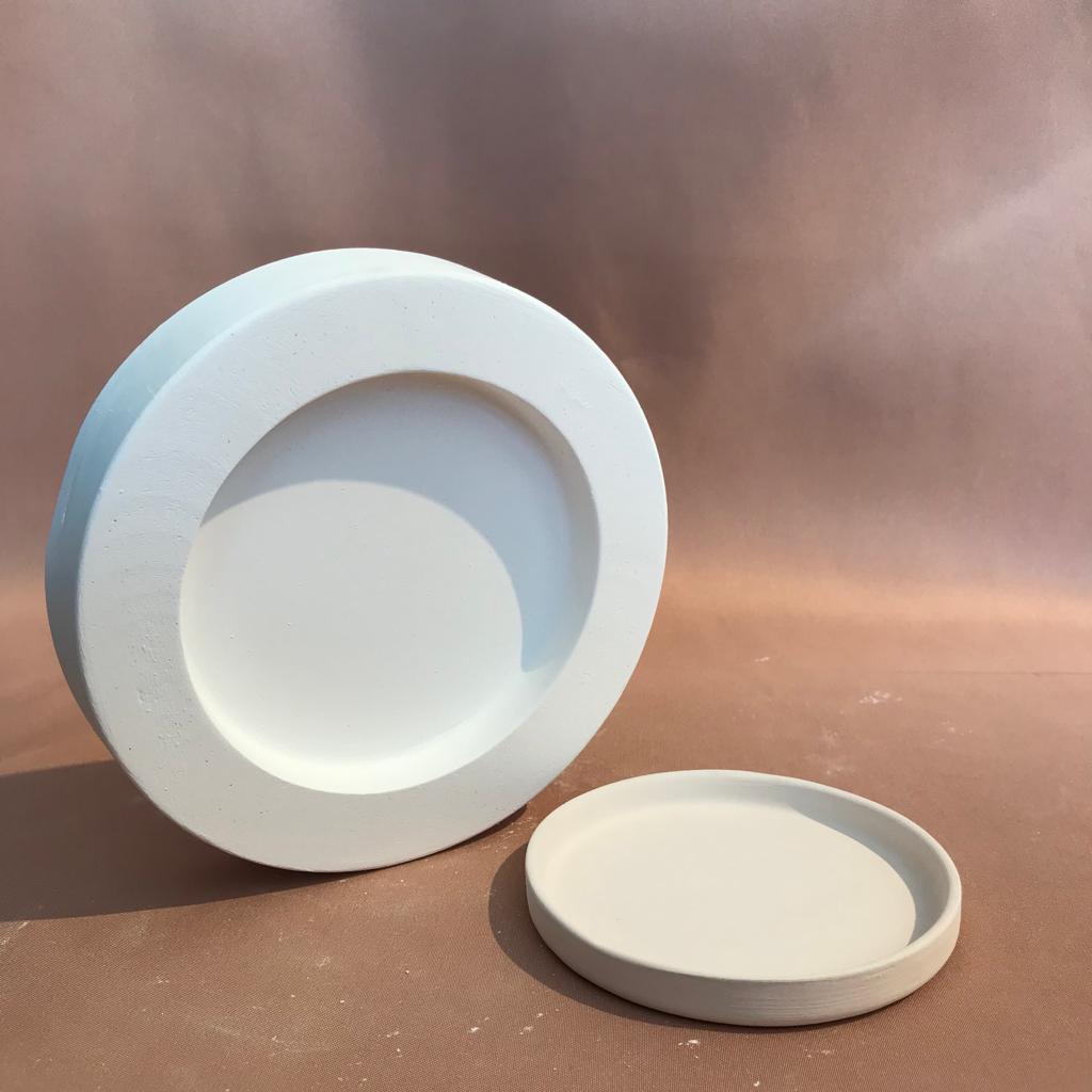 EK110 PLASTER MOLD for ROUND PLATE D:10cm