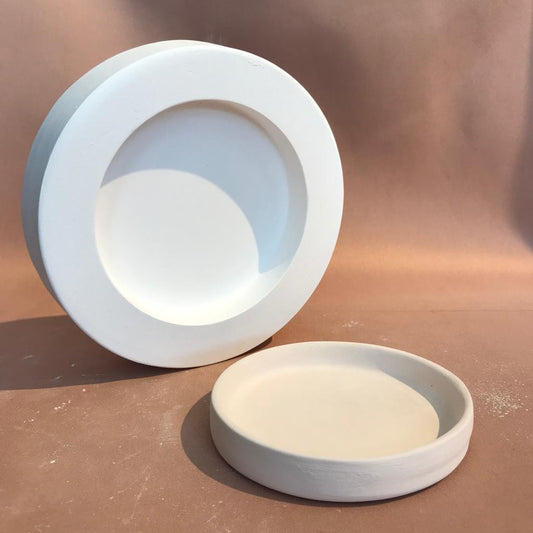 EK212 PLASTER MOLD for ROUND PLATE 12cm