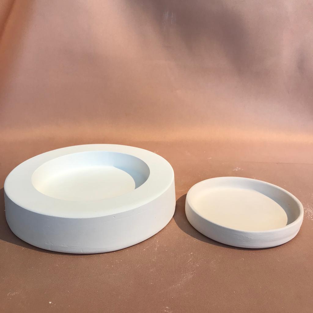 EK212 PLASTER MOLD for ROUND PLATE 12cm