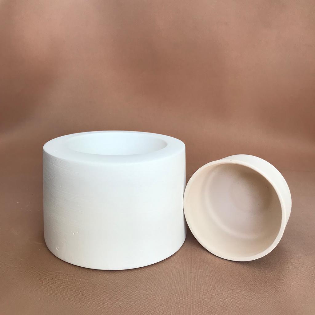 EK504 Plaster Mold - Ceramic Casting Mold - Rim Glazed Cup Mold 8x6.5cm