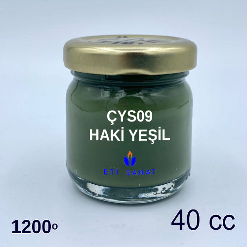 ÇYS09 - Underglaze Khaki Green 900-1200 Degrees ELEGANCE