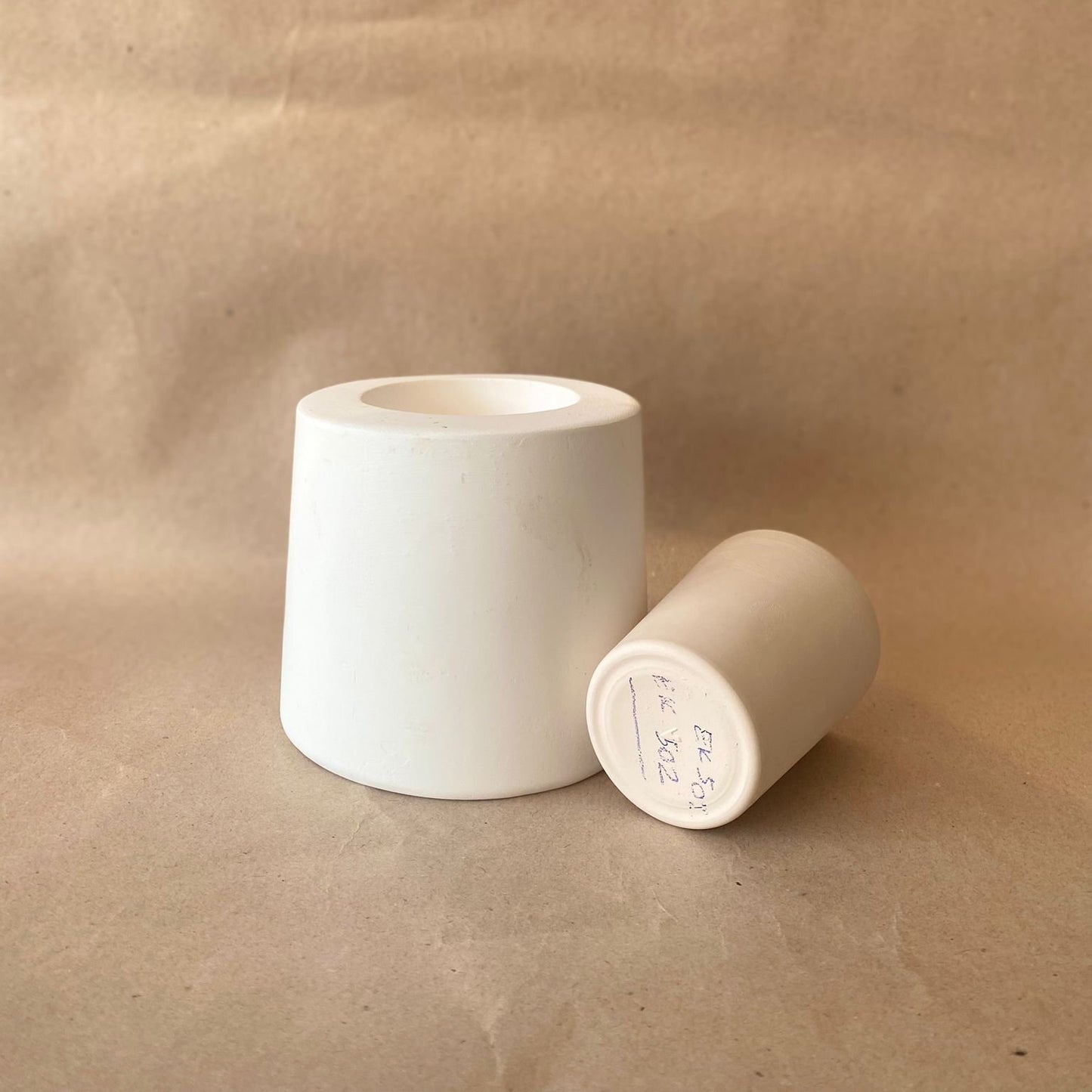 EK502 - Ceramic Casting Mold - Rim Glazed Cup 6.5x7.5
