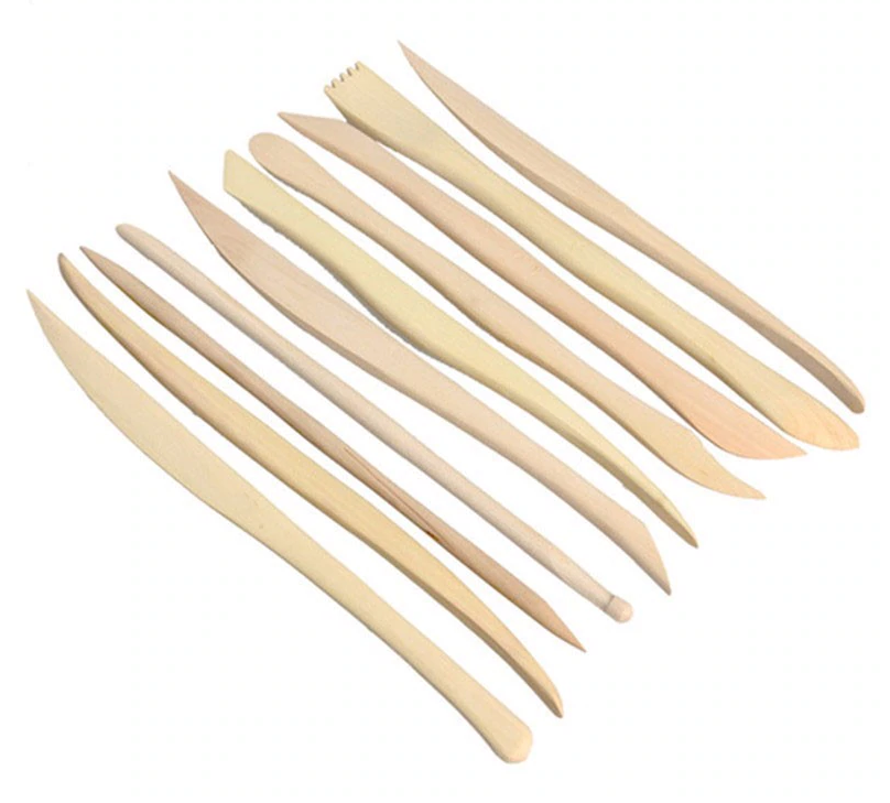 Pottery tools, ceramic modeling clay modeling wood