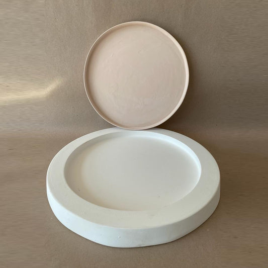 EK130 PLASTER MOLD for ROUND PLATE Height:25mm