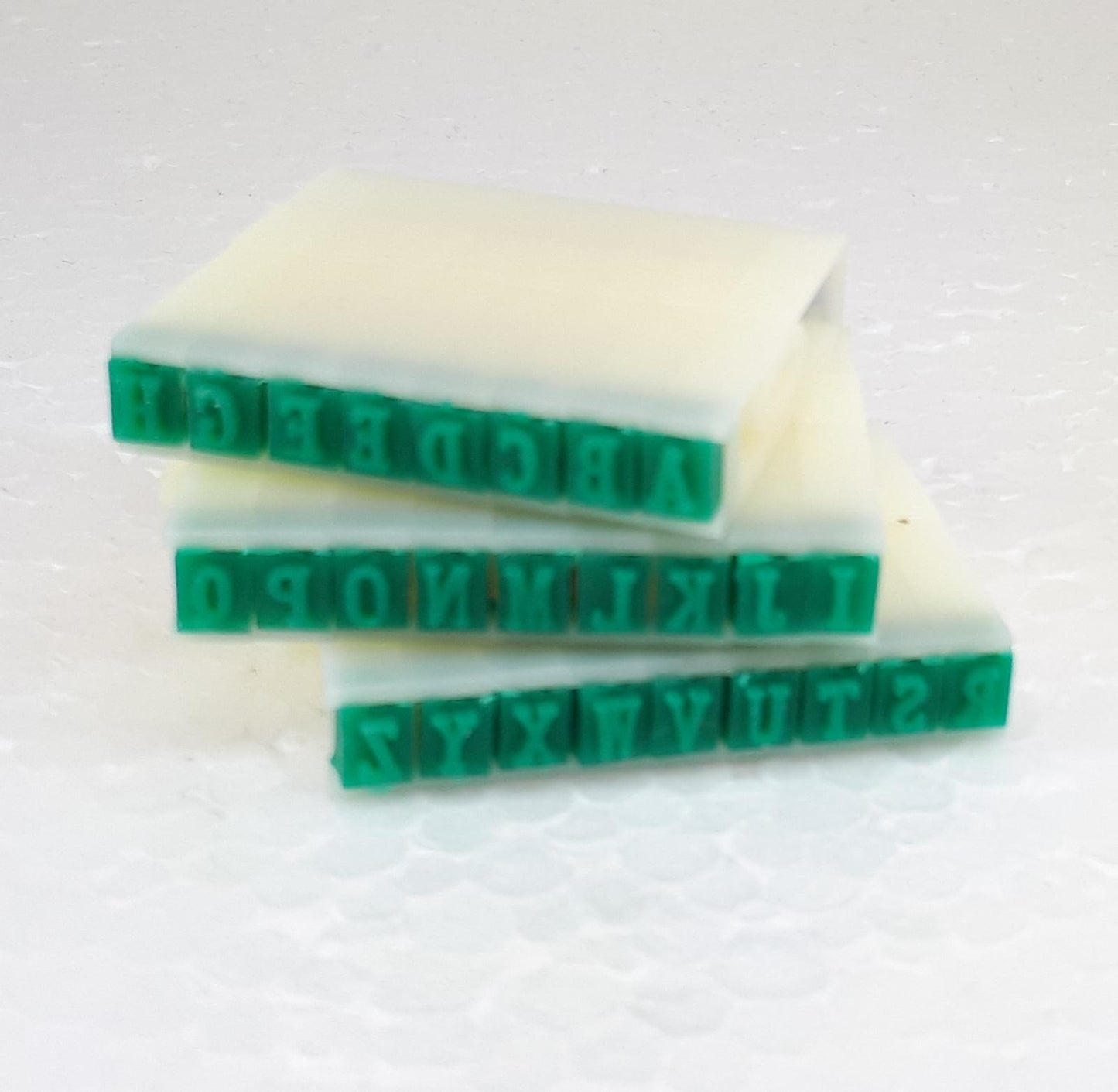 AS040-LETTER PRINT SET CAPS for clay